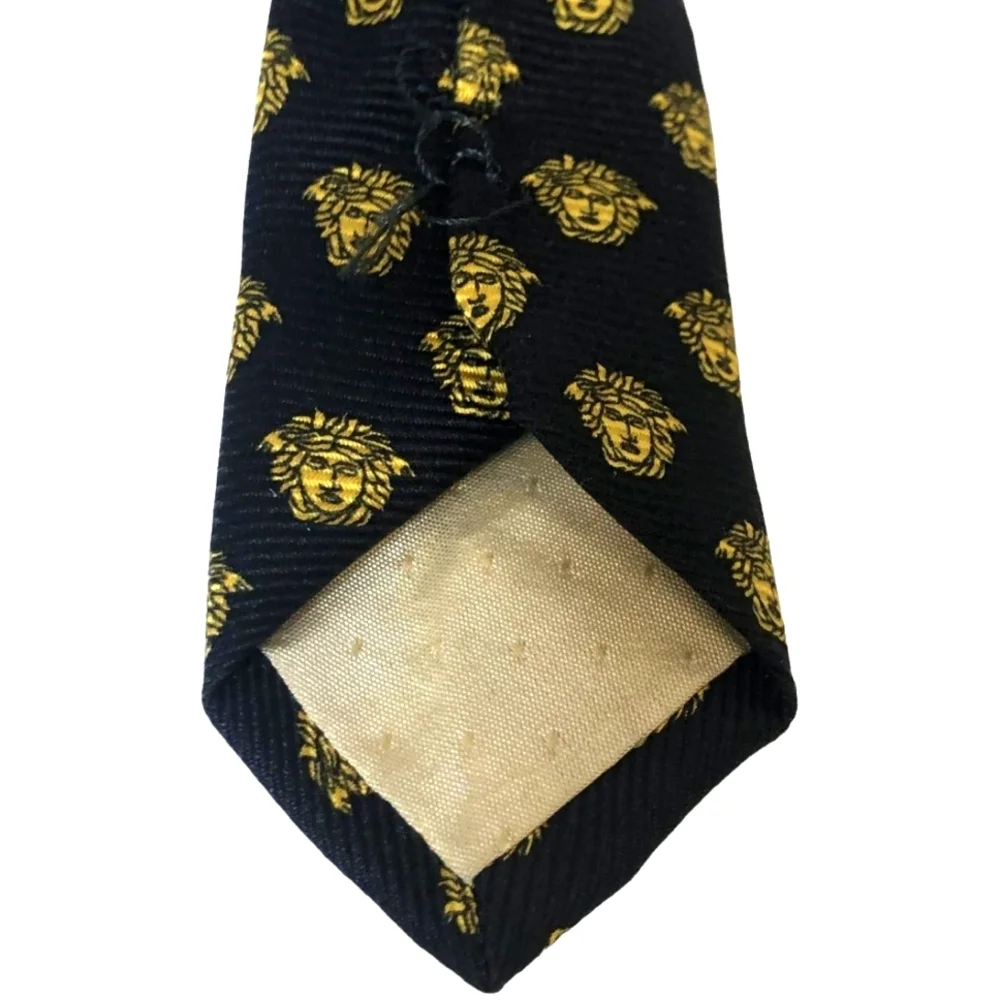 EUC Gianni VERSACE 100% Silk Medusa tie, COA - Picture 2 of 6